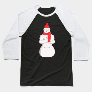 Muscle Snowman Baseball T-Shirt